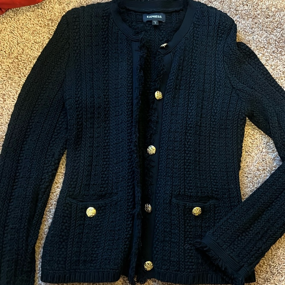 Black express sweater